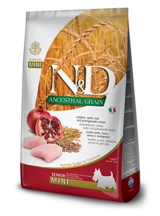 N&D Ancestral Graın Senıor Tavuk, K.Buğday&Nar Adult Mını 2,5Kg - 1
