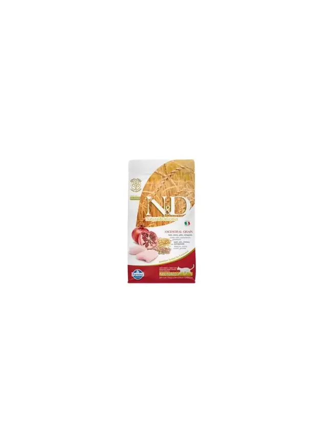 N&D Ancestral Graın Tavuk, K. Buğday,Yulaf&Nar Neutered 1,5 Kg - 1