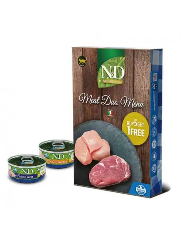 N&D Natural Kedi Konserve Etli Duo Menü 70 gr - 1