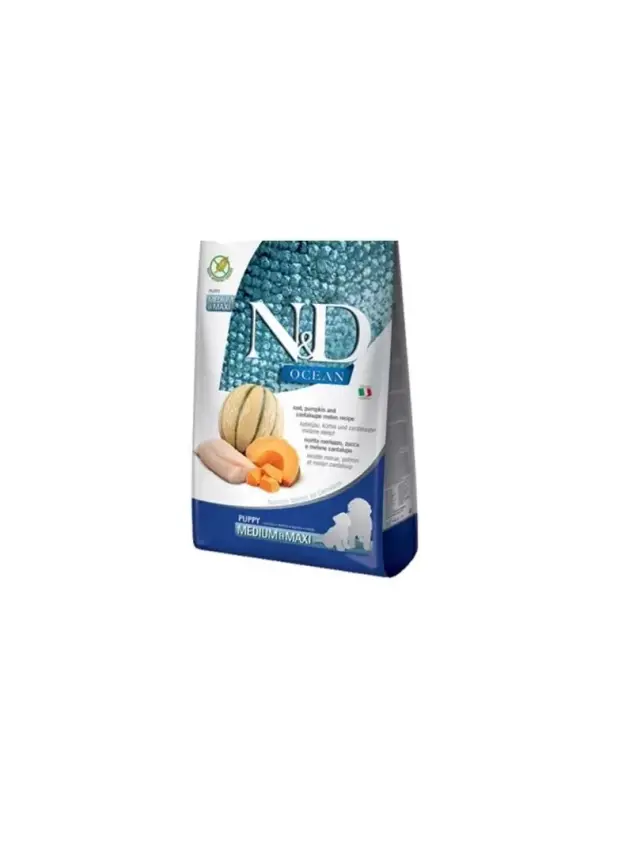 N&D Ocean Balkabağı Morina&Kavun Puppy Med Maxi 12 Kg - 1