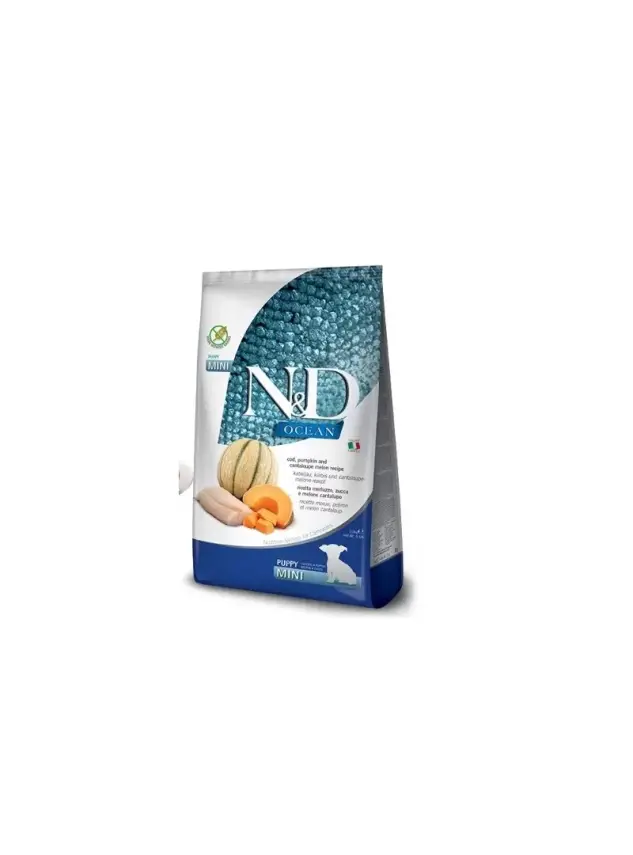 N&D Ocean B.kabağı Morina&Kavun Puppy Mını 2,5 Kg - 1