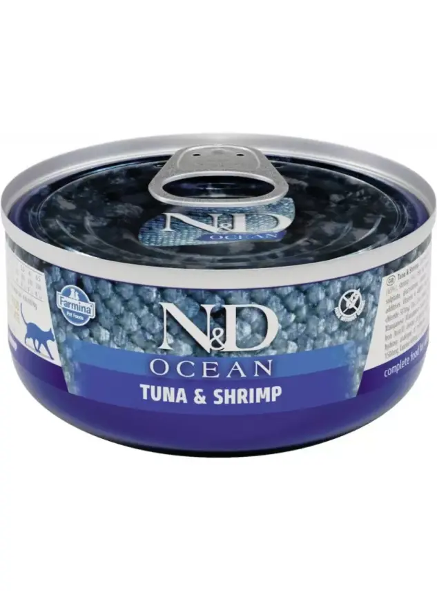 N&D Ocean Kedi Konserve Ton Balığı & Karides 70 gr - 1