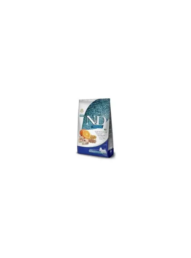 N&D Ocean M.Balığı, K.Buğday,Yulaf&Portakal Adult Mını 2,5 Kg - 1