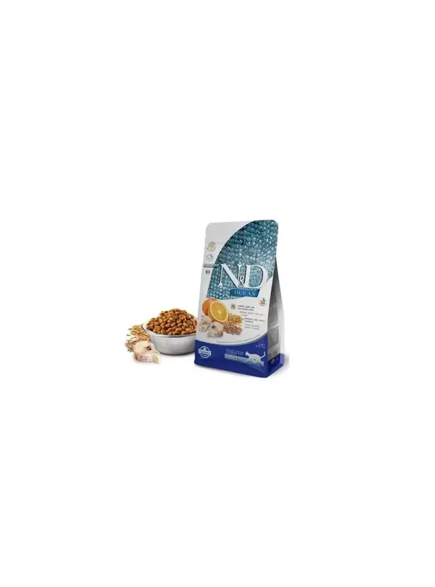 N&D Ocean Morina Balığı, K.Buğday,Yulaf&Portakal Adult 1,5 Kg - 1