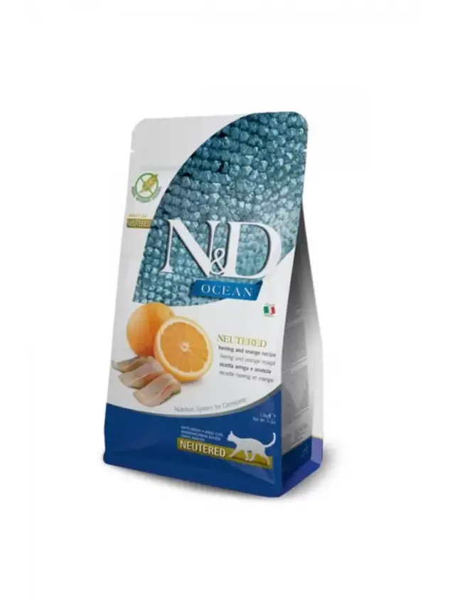 N&D Ocean Ringa&Portakal Neutred Adult 5 Kg - 1