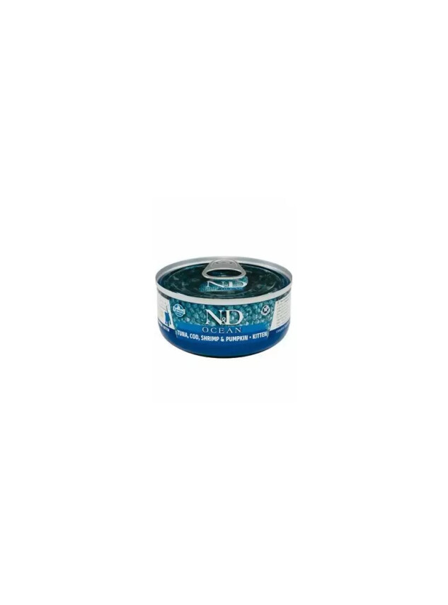 N&D Ocean Ton Balığı, Morina Balığı, Karides&balkabağı Kitten70 gr - N&D