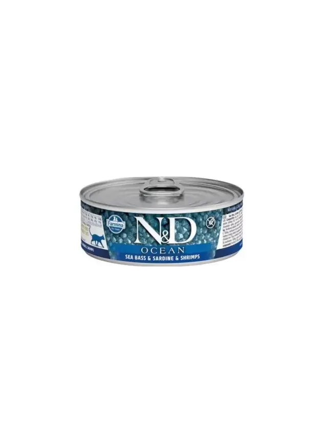 N&D Ocean Ton Balığı, Sardalya & Karides Kedi Konserve 80 Gr - 1