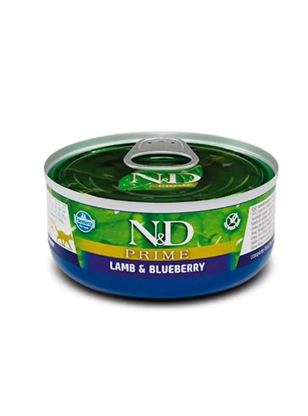 N&D Prime Kedi Konserve Kuzu & Yaban Mersini 80 Gr - N&D