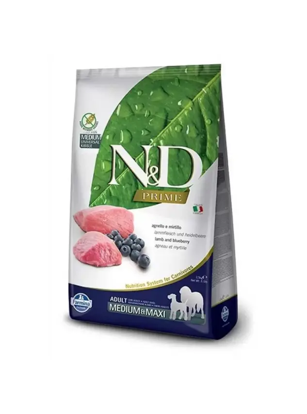 N&D Prıme Kuzu & Yaban Mersini Adult Med&Maxı 12 Kg - 1