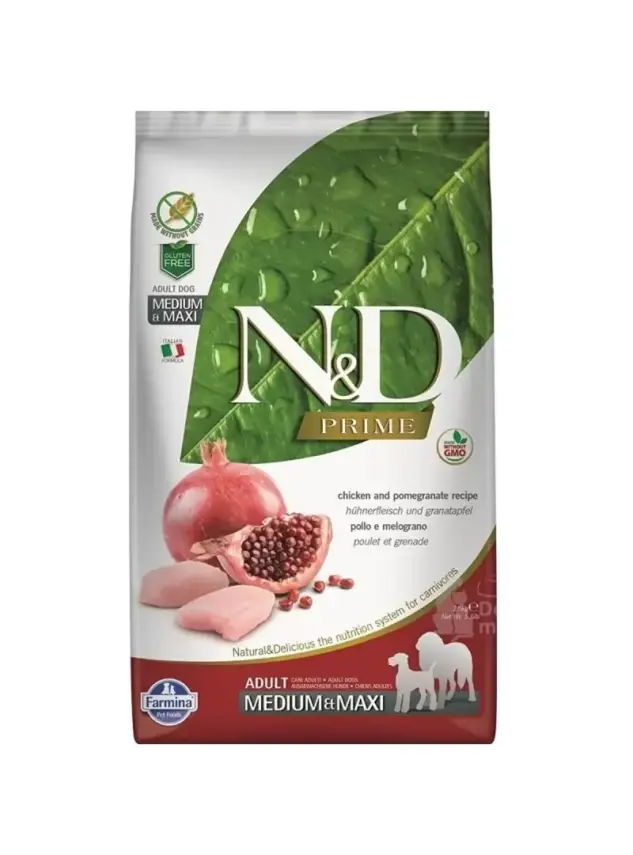 N&D Prıme Tavuk & Nar Adult Med&Maxı 12 Kg - 1
