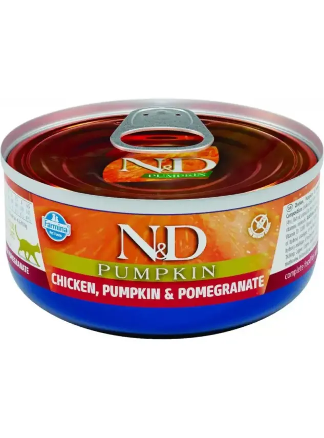 N&D Pumkın Kedi Konserve Tavuk, Balkabağı & Nar 70 gr - 1