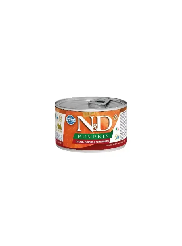 N&D Pumpkın Chıcken & Pom. -Tavuk & Balkabağı & Nar Köpek Konserve 140 Gr - 1