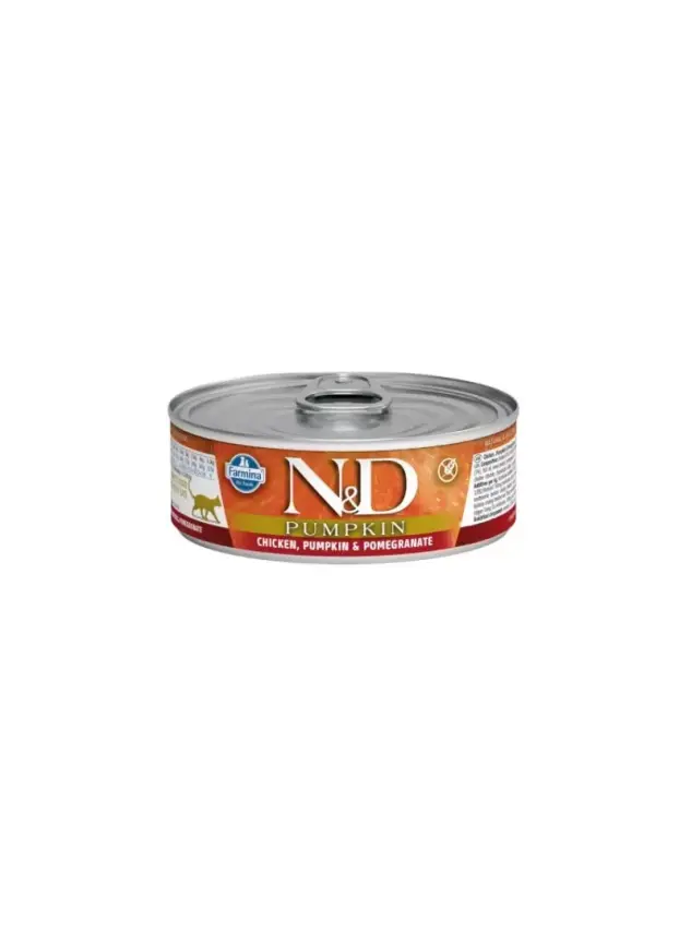 N&D Pumpkın Chıcken & Pomegranate -Balkabağı & Tavuk & Nar Kedi Konserve 80 Gr - 1