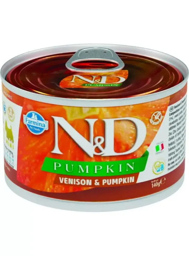 N&D Pumpkin Köpek Konserve Geyik & Balkabağı Mini 140 Gr - 1