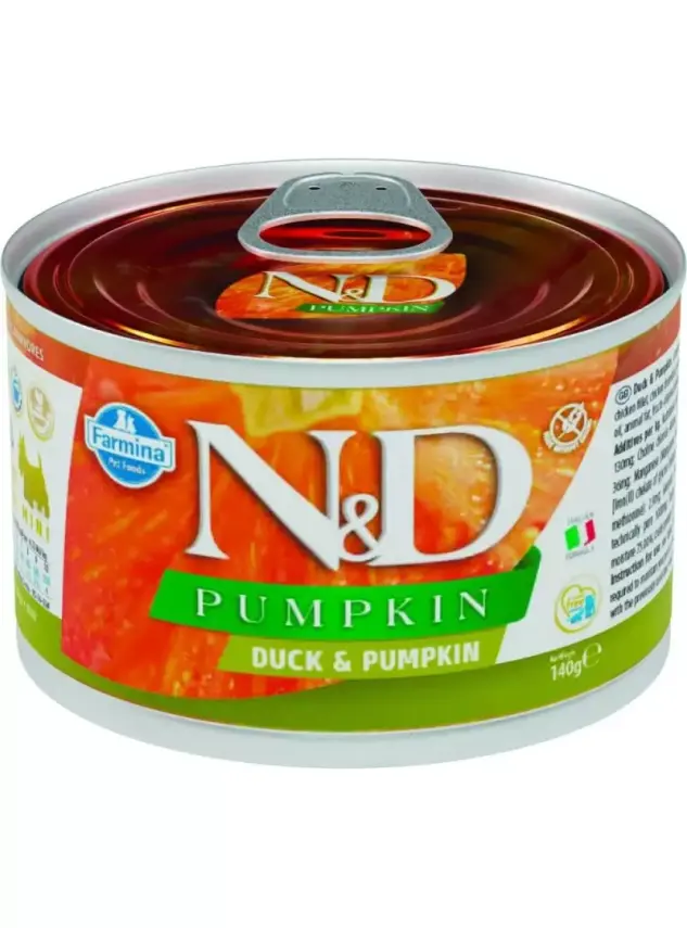 N&D Pumpkin Köpek Konserve Ördek & Balkabağı Mini 140 Gr - 1