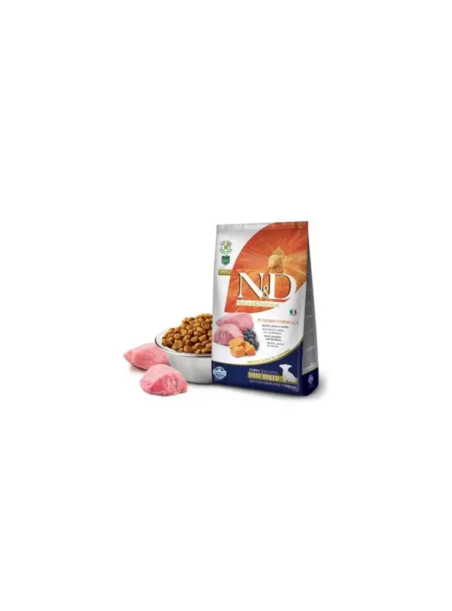 N&D Pumpkın, Kuzu & Yaban Mersini Puppy Mını 7 Kg - 1