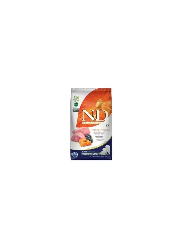 N&D Pumpkın, Kuzu&Yaban Mersini Puppy Med.Maxı 2,5 Kg - 1