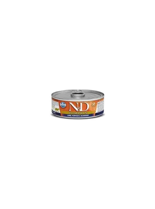 N&D Pumpkın Lamb & Blueberry - Balkabağı & Kuzu & Yaban Mersini Kedi Konserve 80 Gr - 1