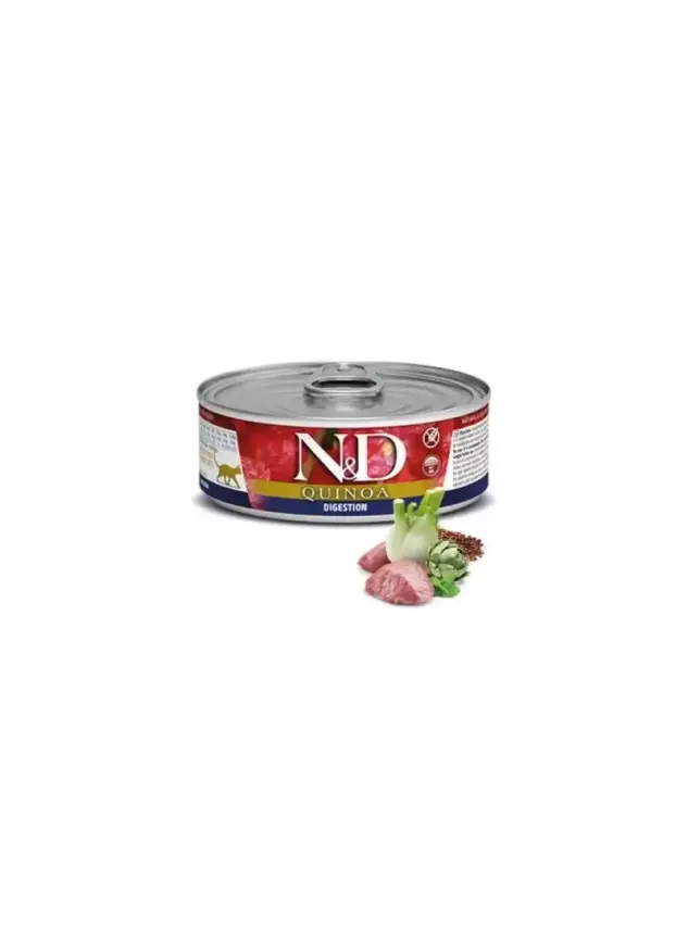 N&D Quınoa Dıgestıon - Kuzu & Enginar & Rezene Kedi Konserve 80 Gr - 1