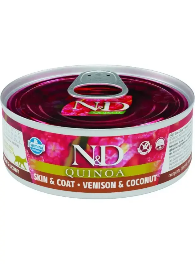N&D Quınoa Kedi Konserve Geyik & Hindistan Cevizi 80 Gr - 1