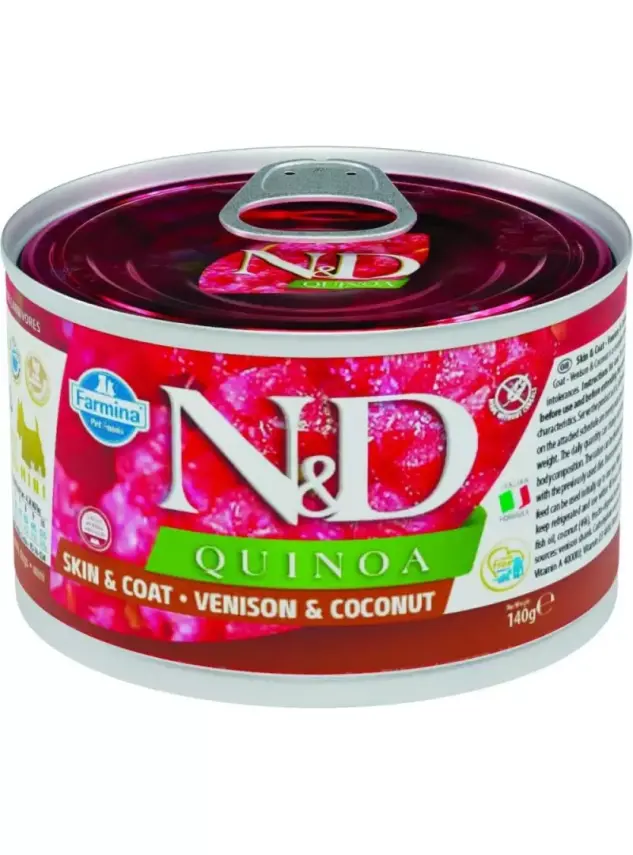 N&D Quınoa Köpek Konserve Geyik & Hindistan Cevizi Mini 140 Gr - 1