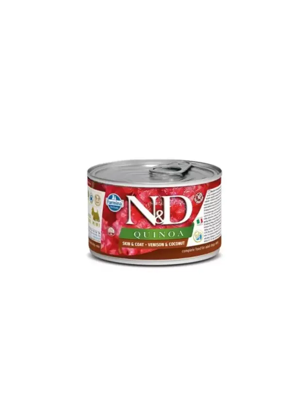 N&D Quınoa Skın & Coat Vensıon - Geyik & Hindistan Cevizi Köpek Konserve 140 Gr - 1
