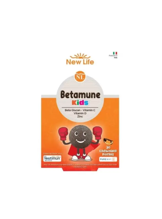 OUTLET - New Life Betamune Kids 30 Çiğneme Tableti - 1