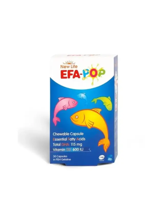 New Life EFA Pop 30 Kapsül Çiğnenebilir Balık Yağı - 1