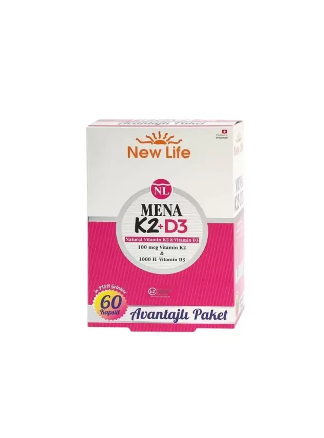 New Life Mena K2+D3 60 Kapsül - 1