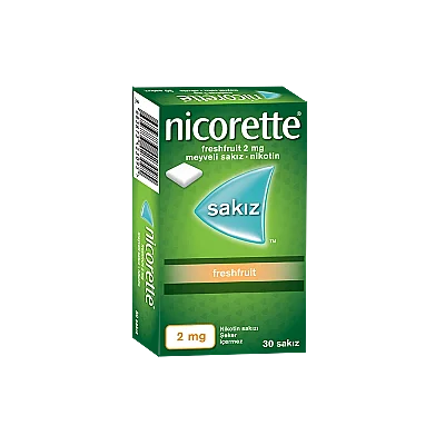 Nicorette Freshfruit 2 mg Meyveli Nikotin Sakızı 30 Adet - Nicorette