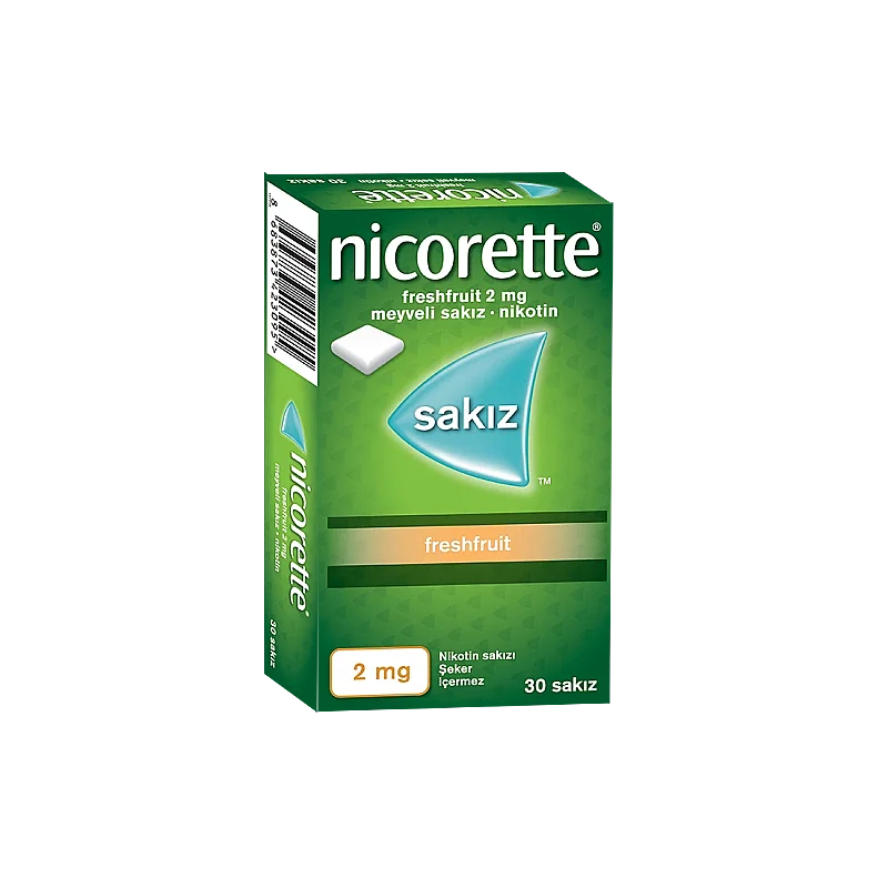 Nicorette Freshfruit 2 mg Meyveli Nikotin Sakızı 30 Adet - 1