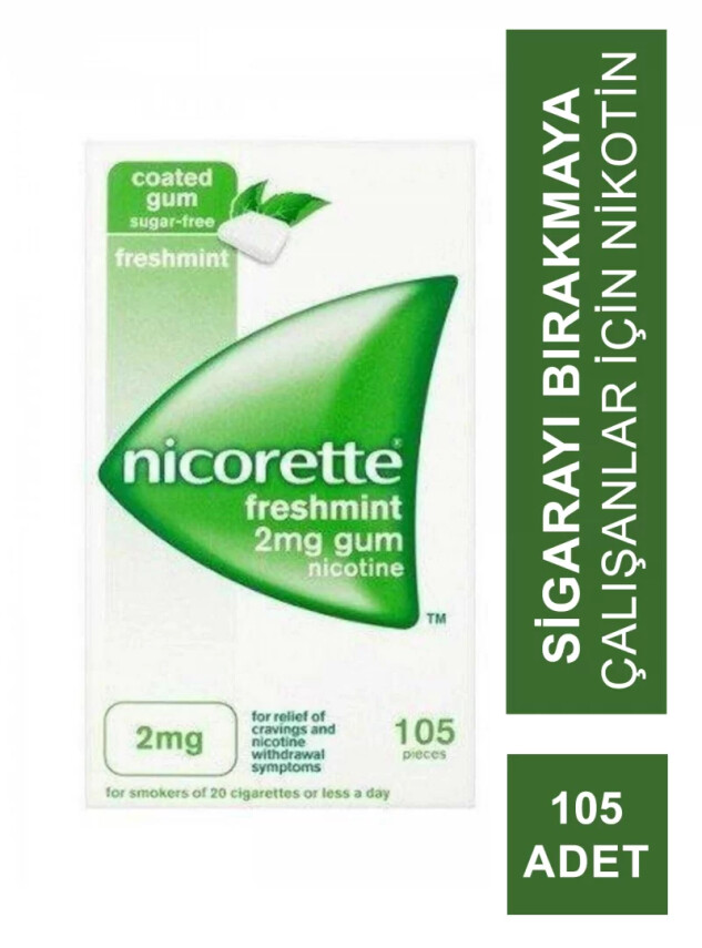 Nicorette Freshmint 2mg Naneli Sakız 105 Adet - Nicorette