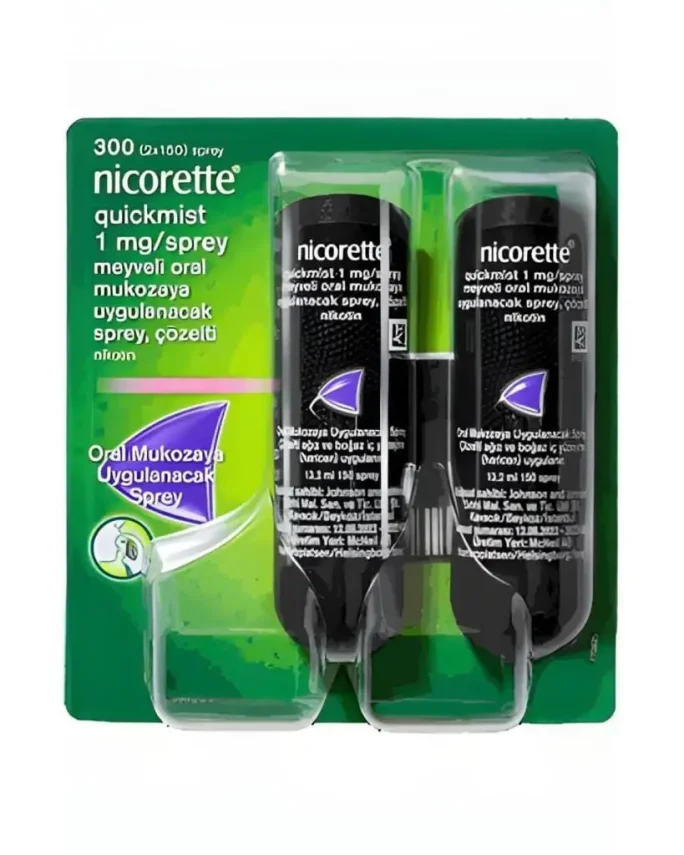 Nicorette Quickmist 1mg Meyveli Ağız Spreyi 150x2 Sprey - 1