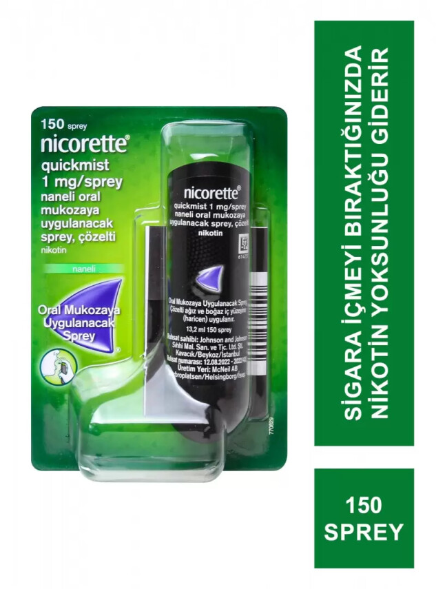 Nicorette Quıckmıst 1mg Naneli Ağız Spreyi 150 Sprey - Nicorette