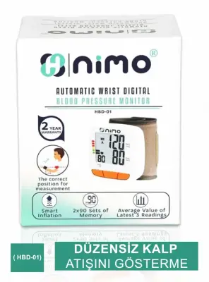 Nimo Med Dijital Bilekten Ölçer Tansiyon Aleti - HBD-01- - 3