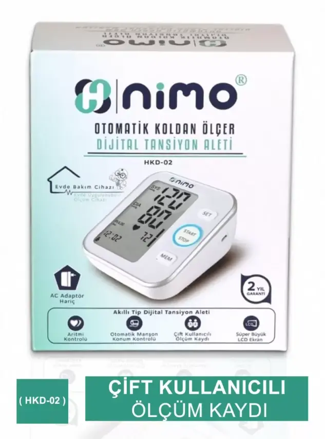 Nimo Med Dijital Koldan Ölçer Tansiyon Aleti - HKD-02 - - 4