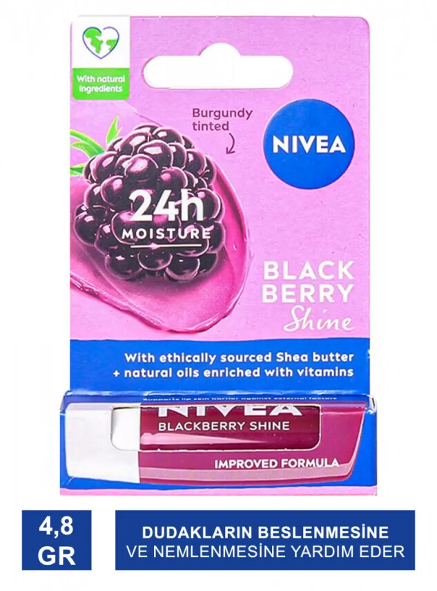 Nivea Blackberry Böğürtlen Lip Stick 4,8gr - Nivea