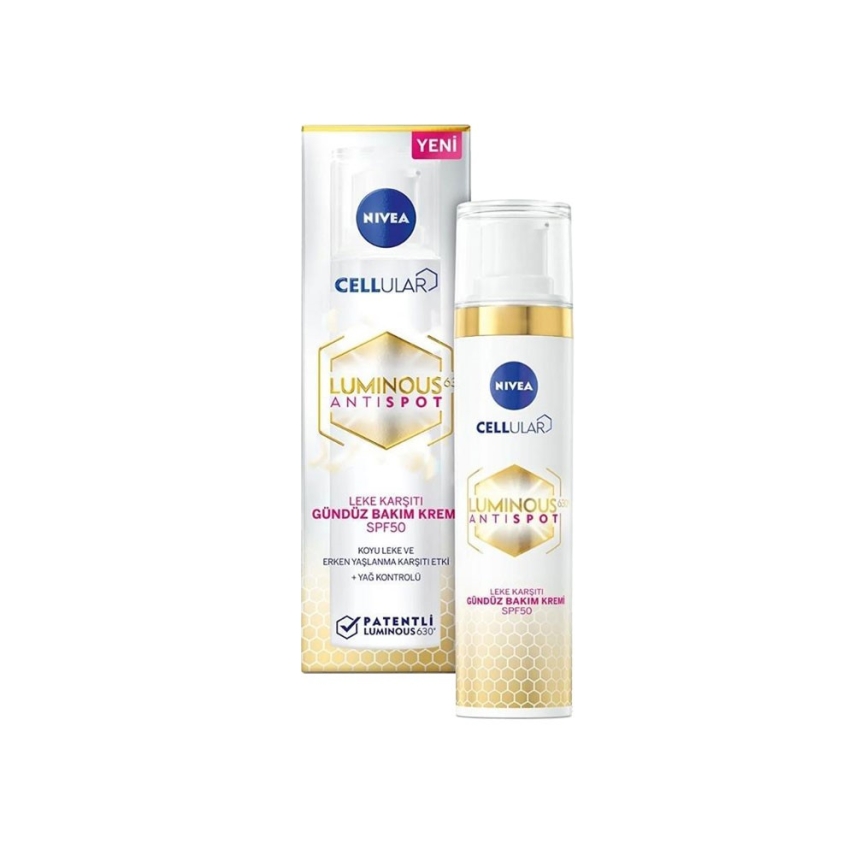 Nivea Cellular Luminous 630 Leke Karşıtı Gündüz Kremi SPF50 40 ml - 1