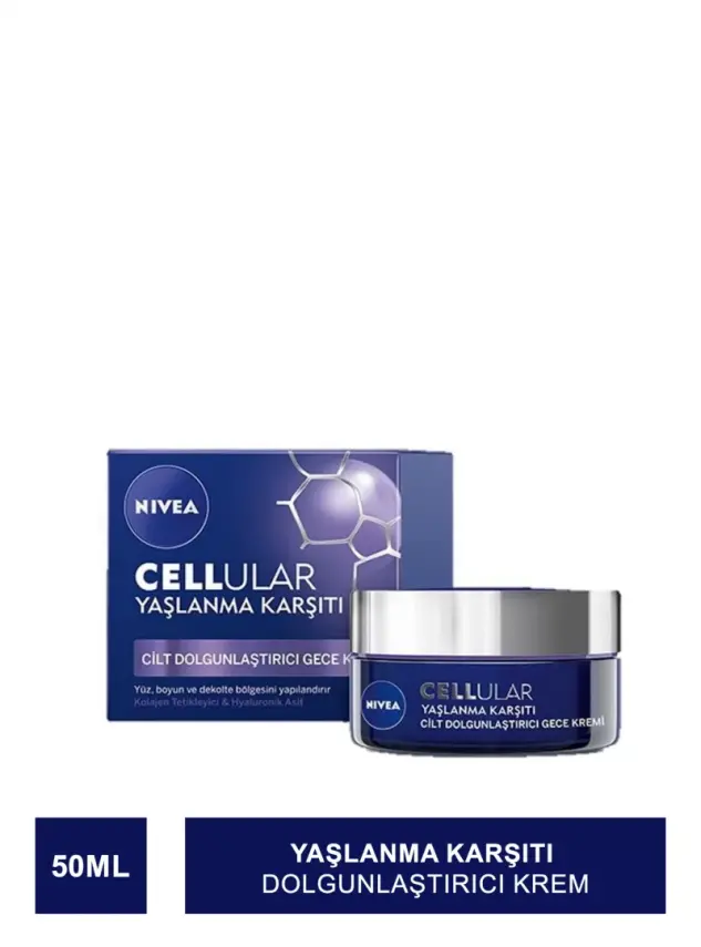 Nivea Cellular Yaşlanma Karşıtı Cilt Dolgunlaştırıcı Gece Kremi 50ml - 1