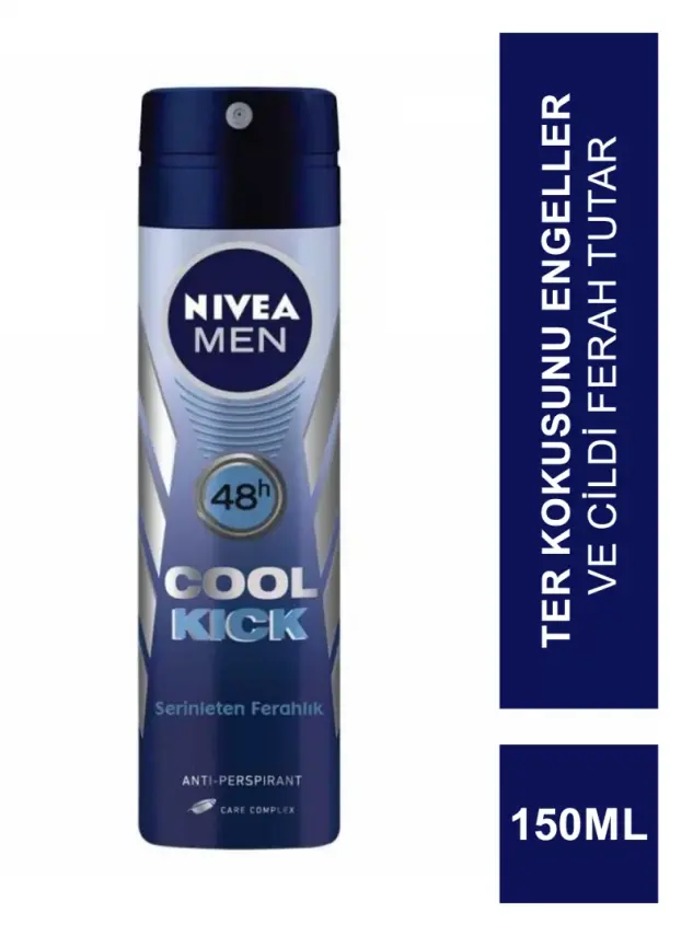 Nivea Deo For Men Cool Kick Spray Deodorant 150 ml Erkek - 1