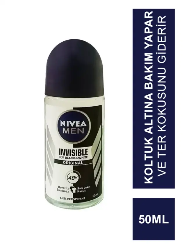 Nivea Deo Formen invisible for Black & White Power Roll On - 1