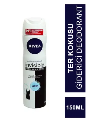 Nivea Deo Invisible For Pure Black & White Pure Deodorant 150 ml - 1