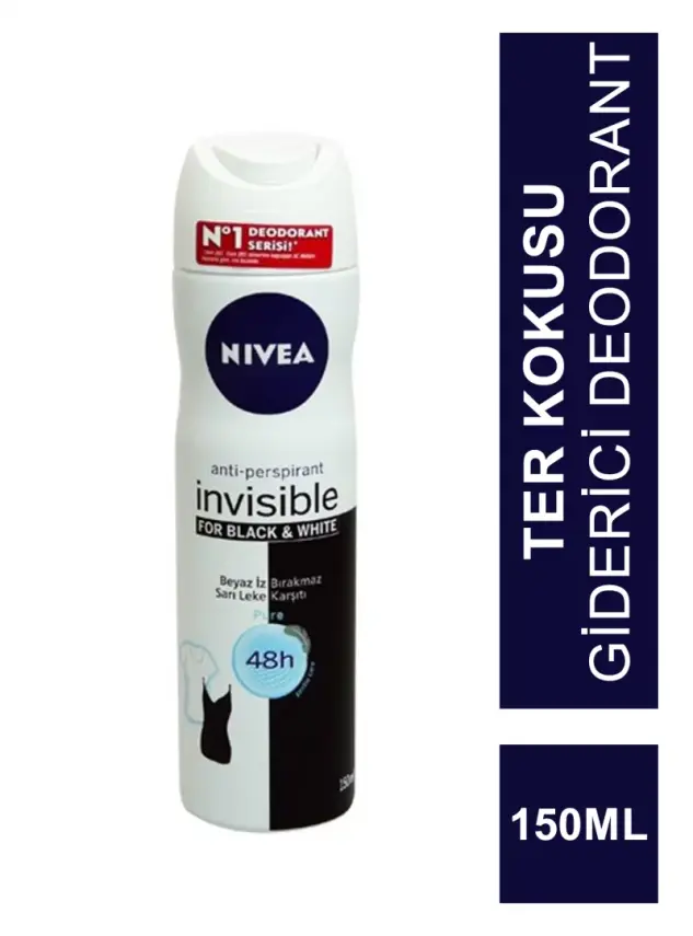 Nivea Deo Invisible For Pure Black & White Pure Deodorant 150 ml - 1