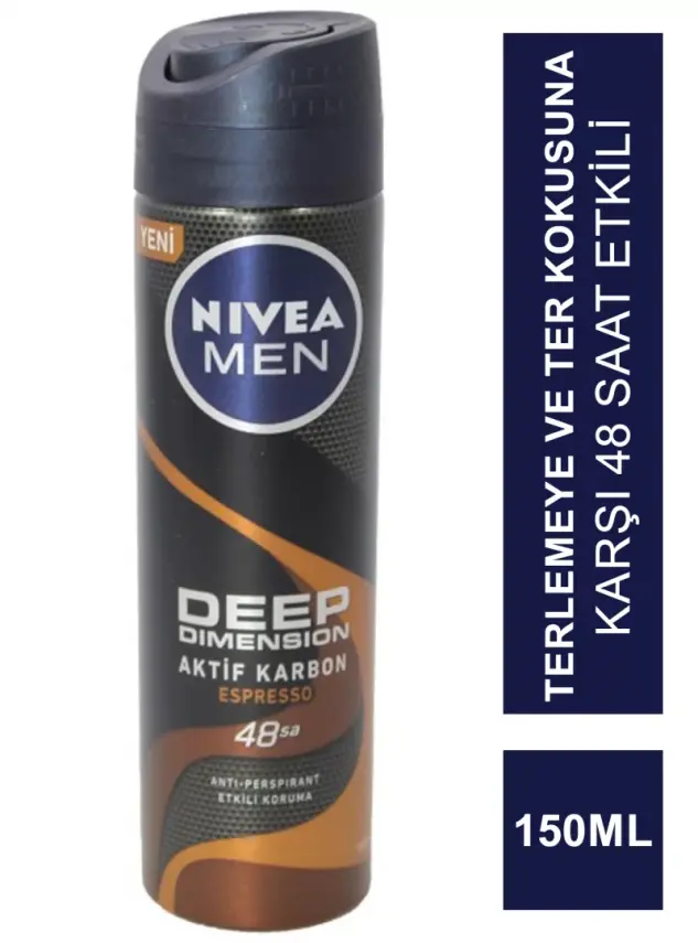 Nivea Deo Men Deep Dimension Espresso Deodorant 150 ml - 1
