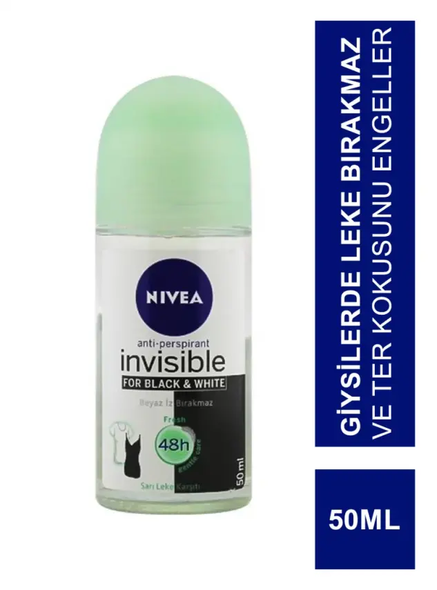 Nivea Deo Roll On Invisible For Black & White 50 ml - 1