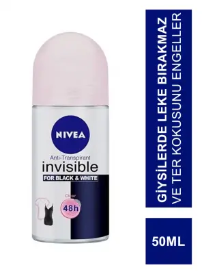Nivea Deo Roll On Invisible For Black & White 50 ml - 3