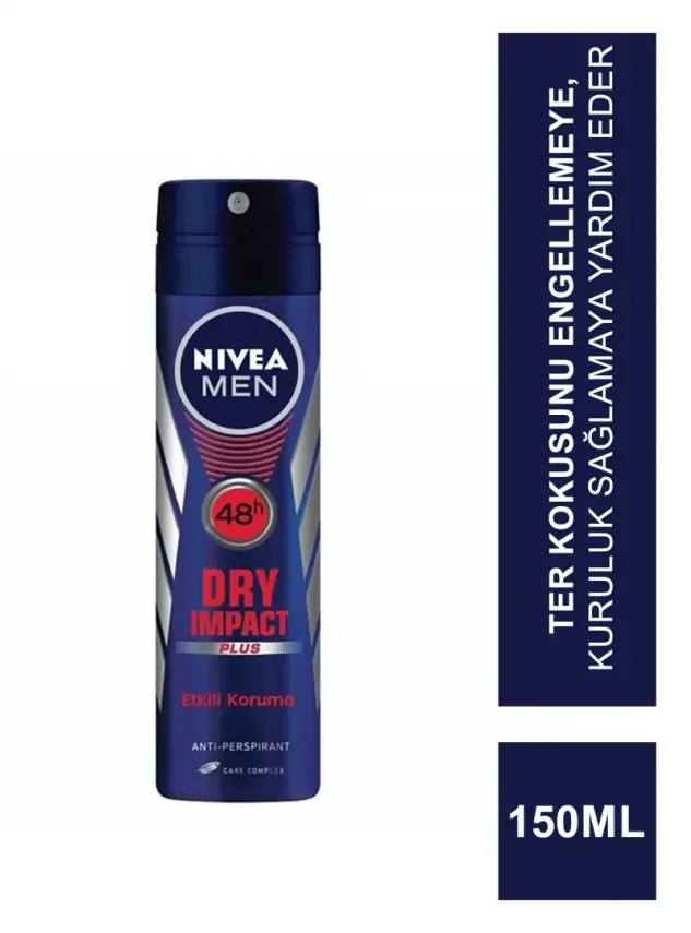 Nivea Deodorant Dry Impact Plus For Men 150 ml Erkek - 1