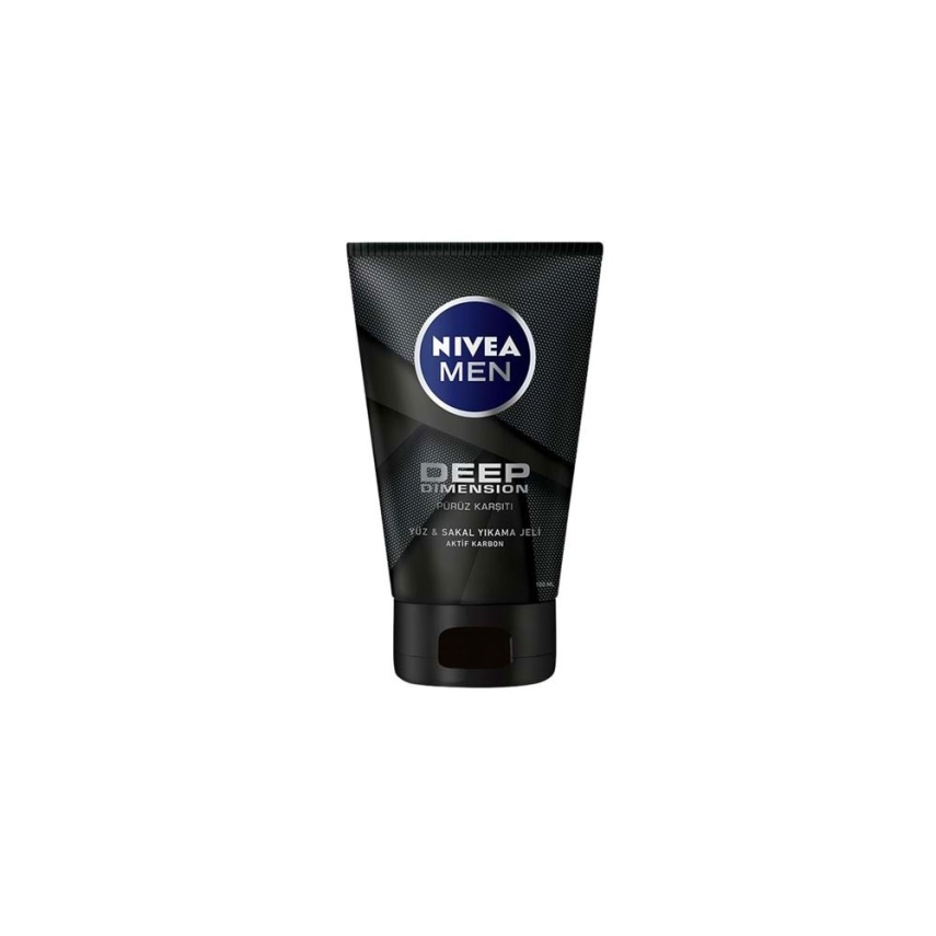 Nivea For Men Deep Dimension Yüz Temizleme Jeli 100 ml - 1