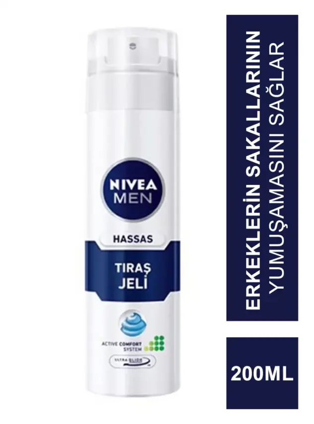 Nivea For Men Sensitive Hassas Ciltler için Traş Jeli 200 ml - 1