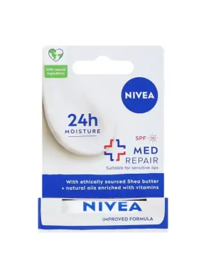 OUTLET-Nivea Lip Med Repair SPF 15 Dudak Bakım Kremi 4,8gr - Nivea